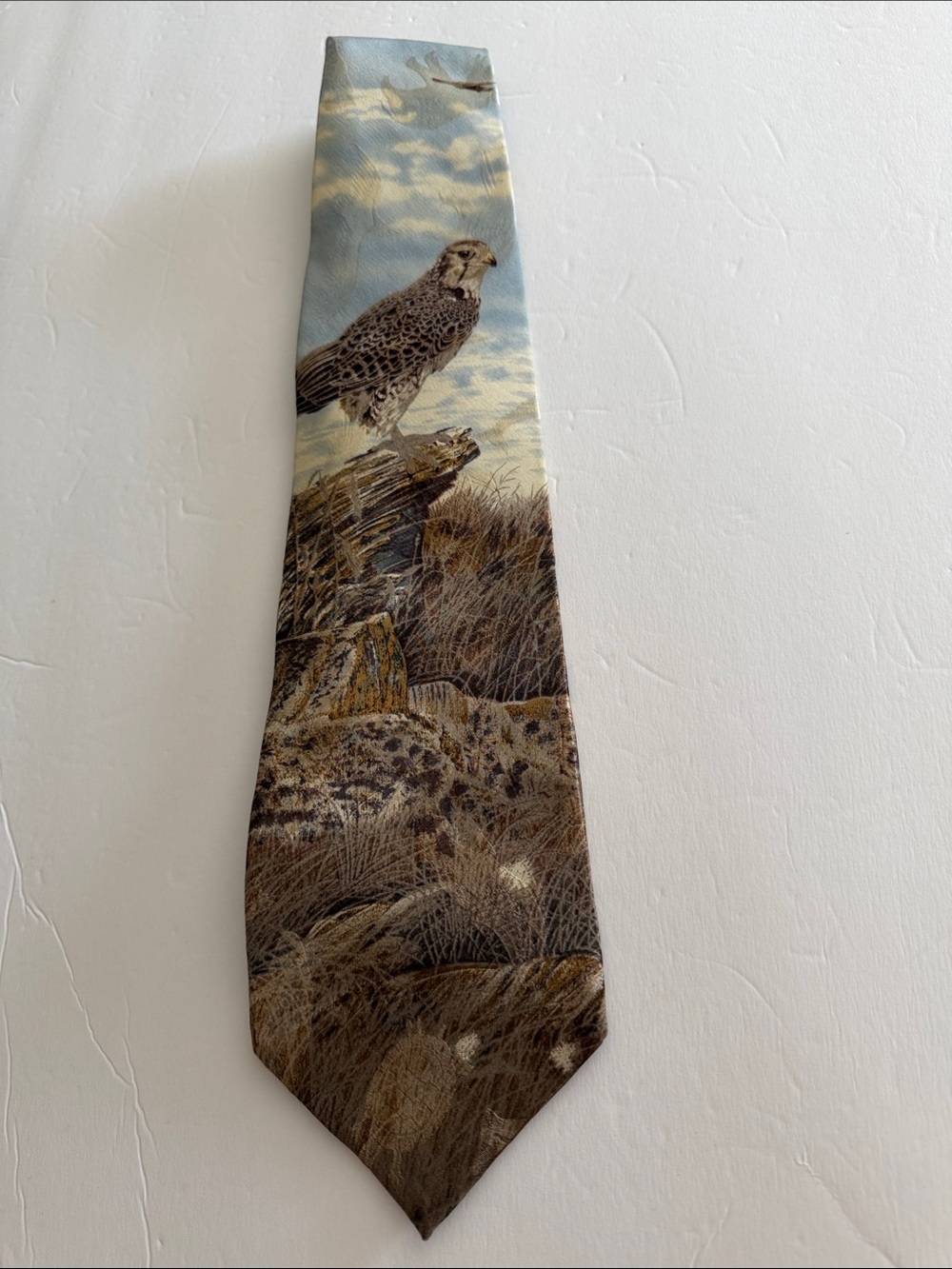Endangered Species  nature  silk tie with hidden animals